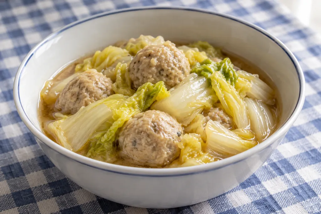 つみれと白菜の煮つけの完成イメージ