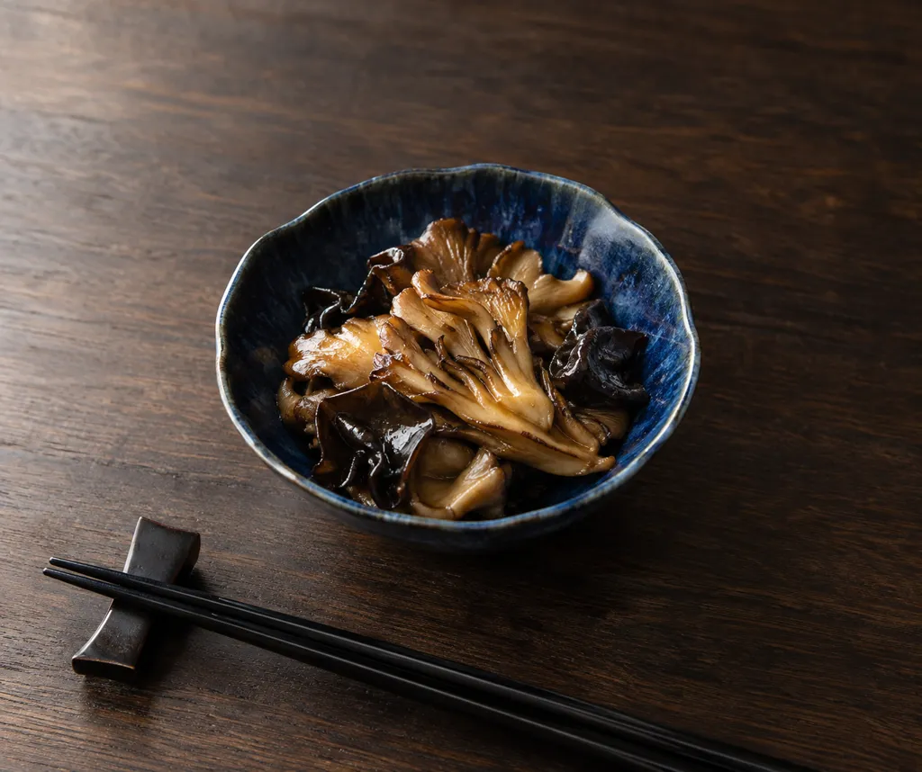 まいたけときくらげの醤油焼きの完成イメージ