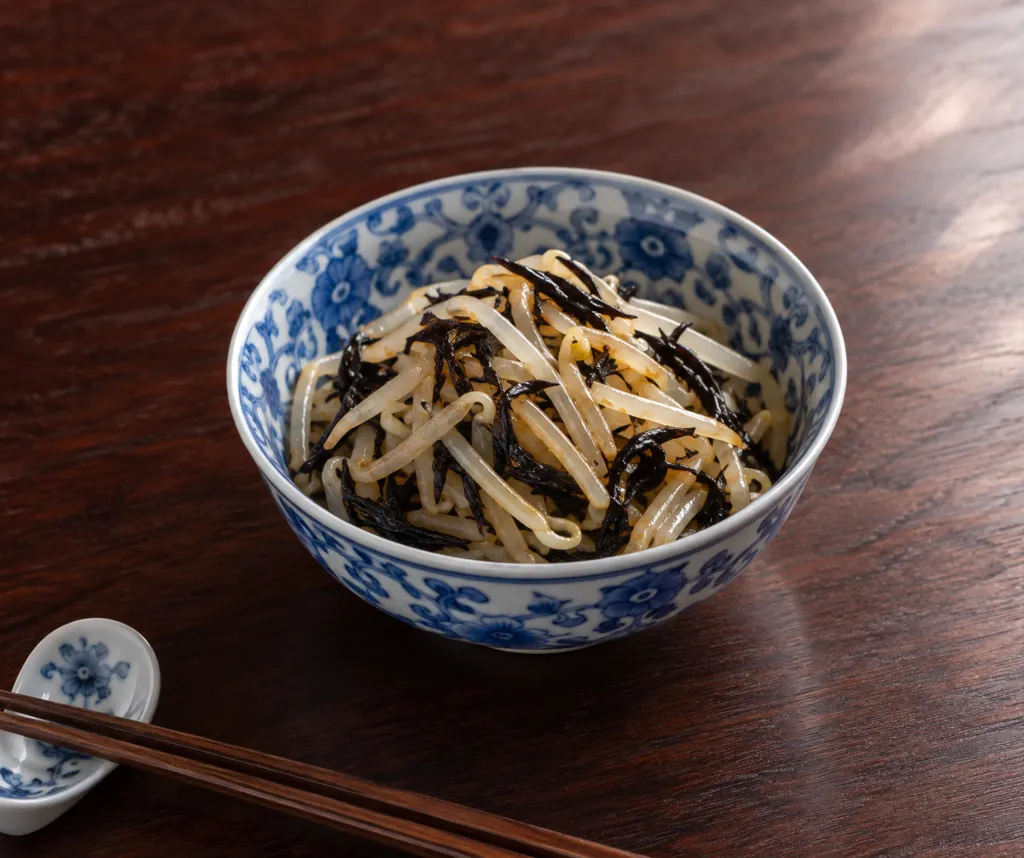 もやしとひじきの中華和えの完成イメージ