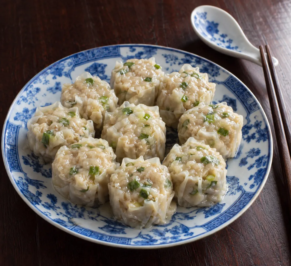 鶏ひき肉とねぎのレンジ焼売の完成イメージ