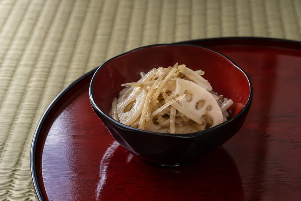 ごぼうとれんこんのなますの完成イメージ