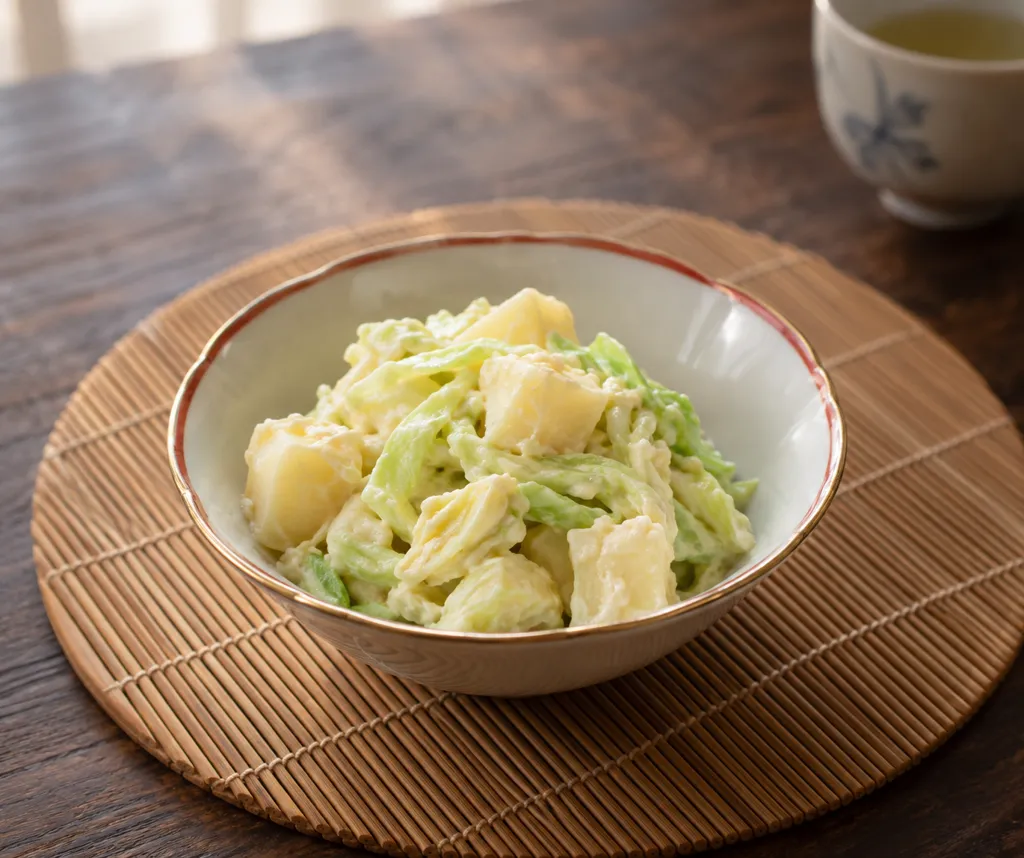 キャベツの中華ポテトサラダの完成イメージ