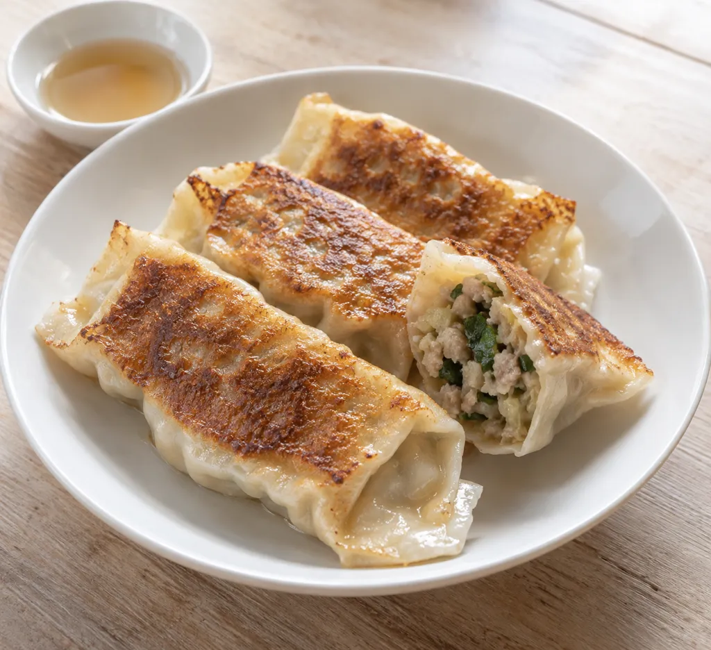 時短豚ひき肉とキャベツの餃子風つくねの完成イメージ