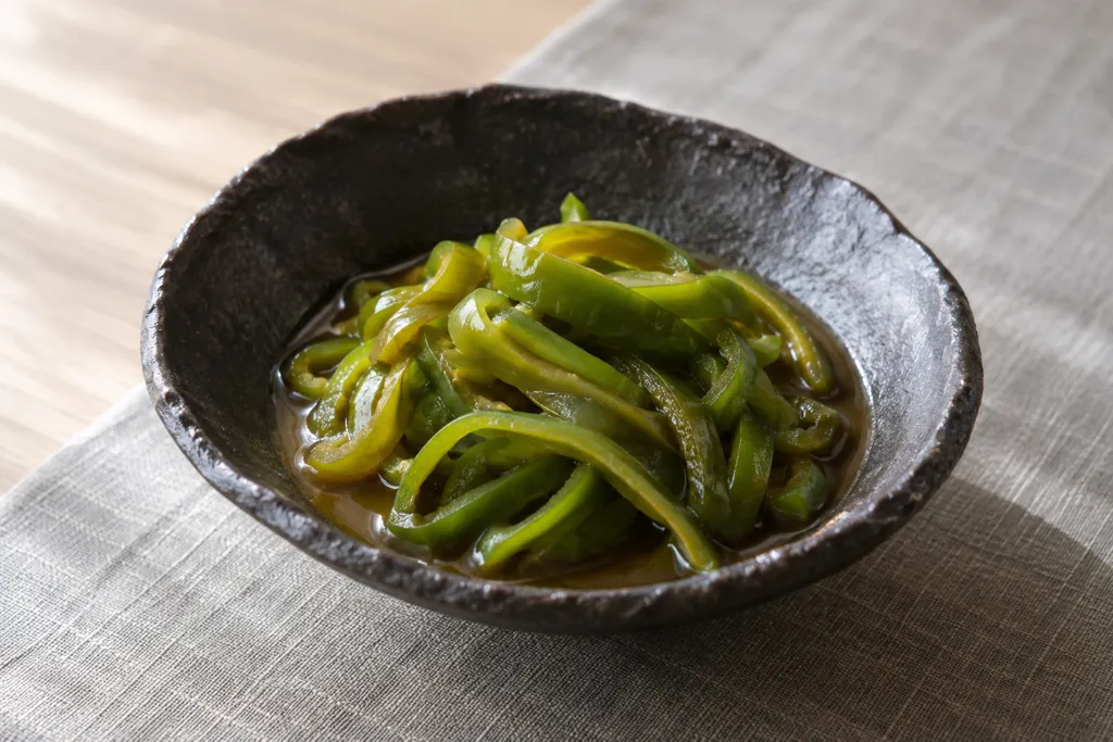 ピーマンのレンジ煮びたしの完成イメージ