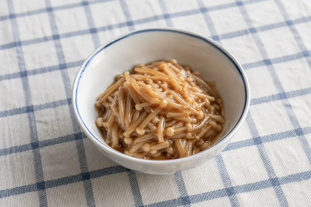 えのきと醤油のなめたけ風の完成イメージ