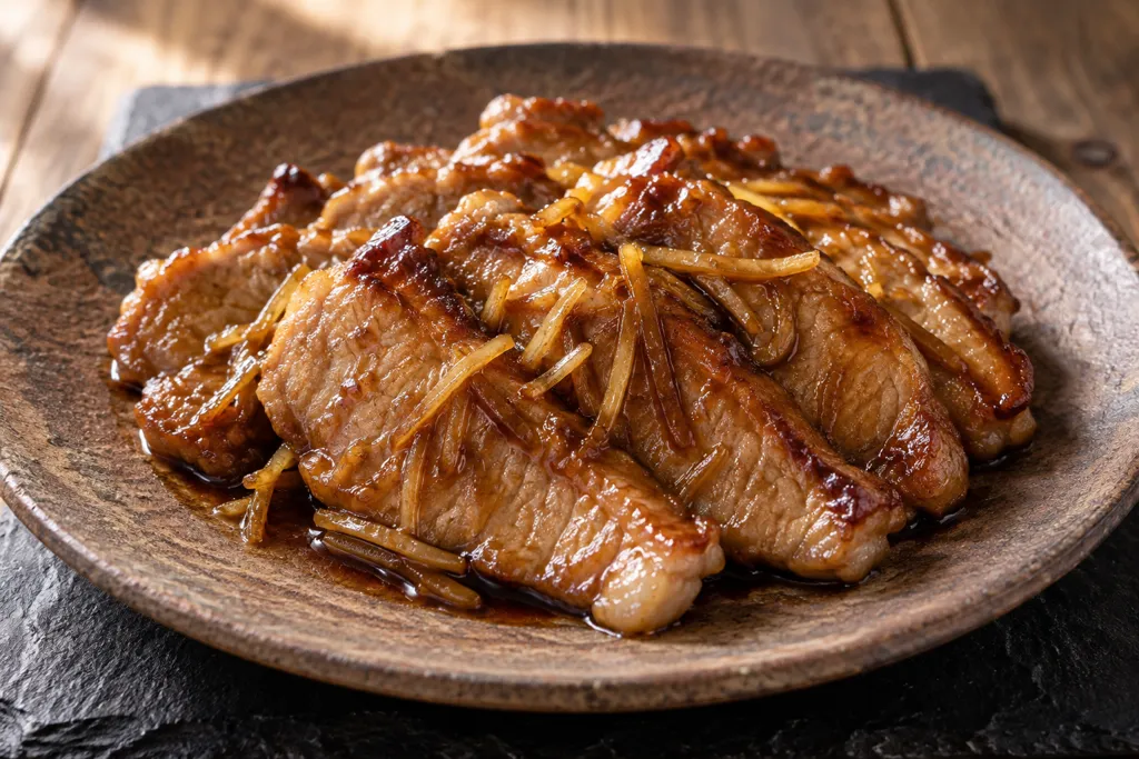 豚ロースのしょうが焼きの完成イメージ