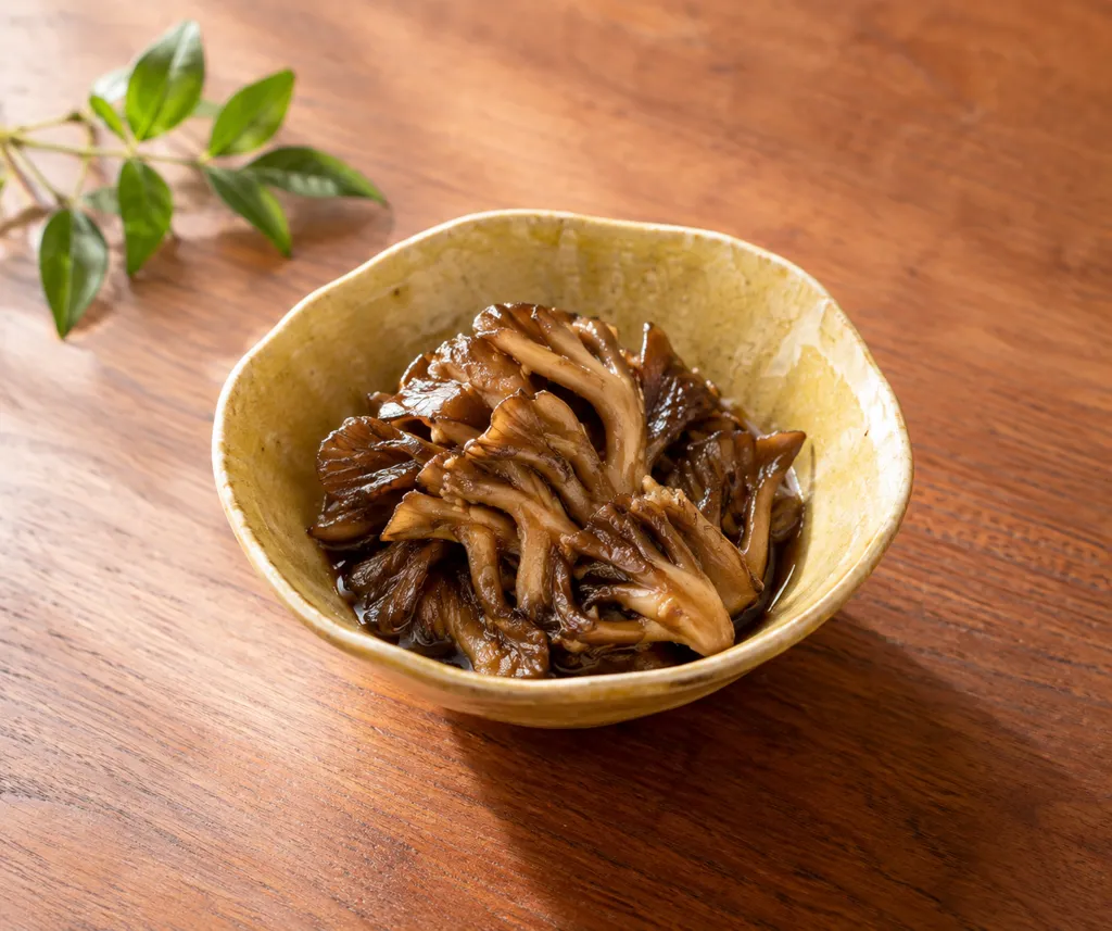 まいたけのにんにく醤油煮の完成イメージ