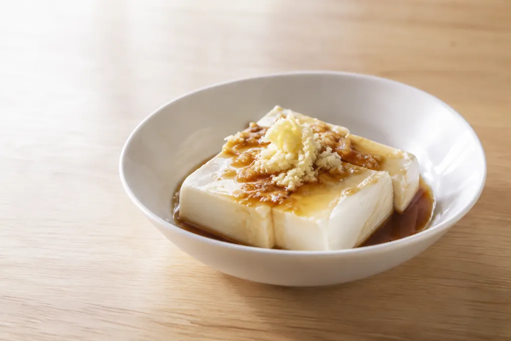 豆腐のしょうがだれがけの完成イメージ