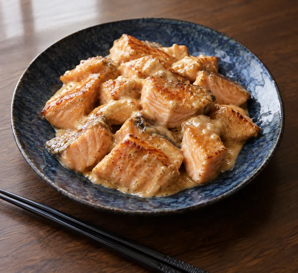 時短鮭のマヨぽん酢焼きの完成イメージ