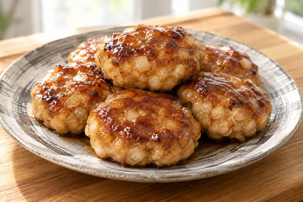 玉ねぎの鶏つくね焼きの完成イメージ
