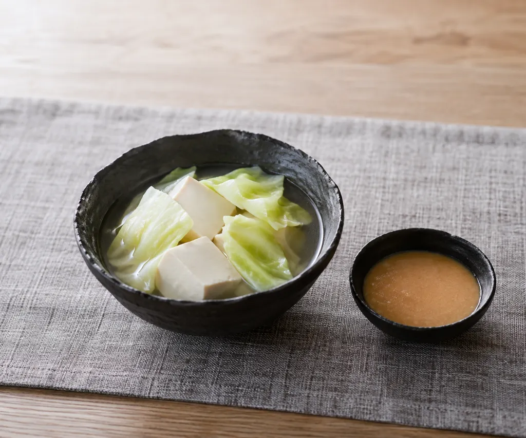 キャベツの湯豆腐の完成イメージ
