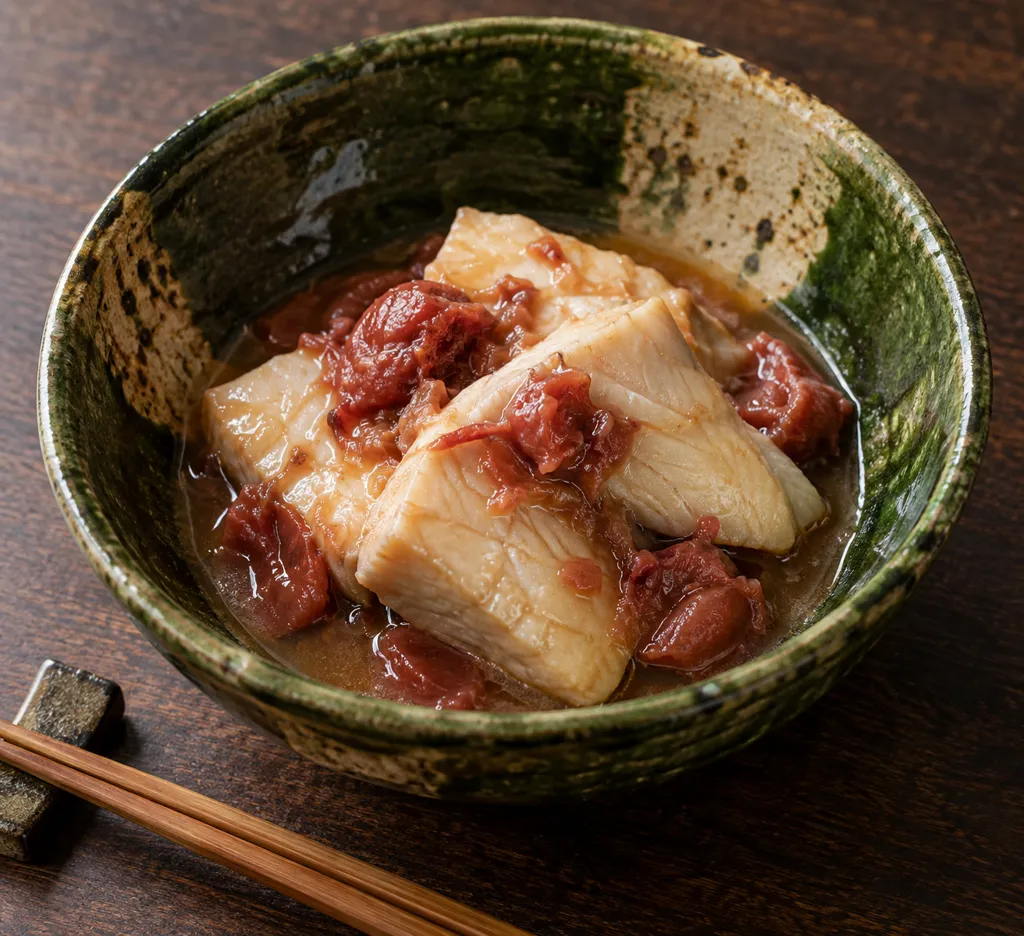 めかじきのレンジ梅煮の完成イメージ