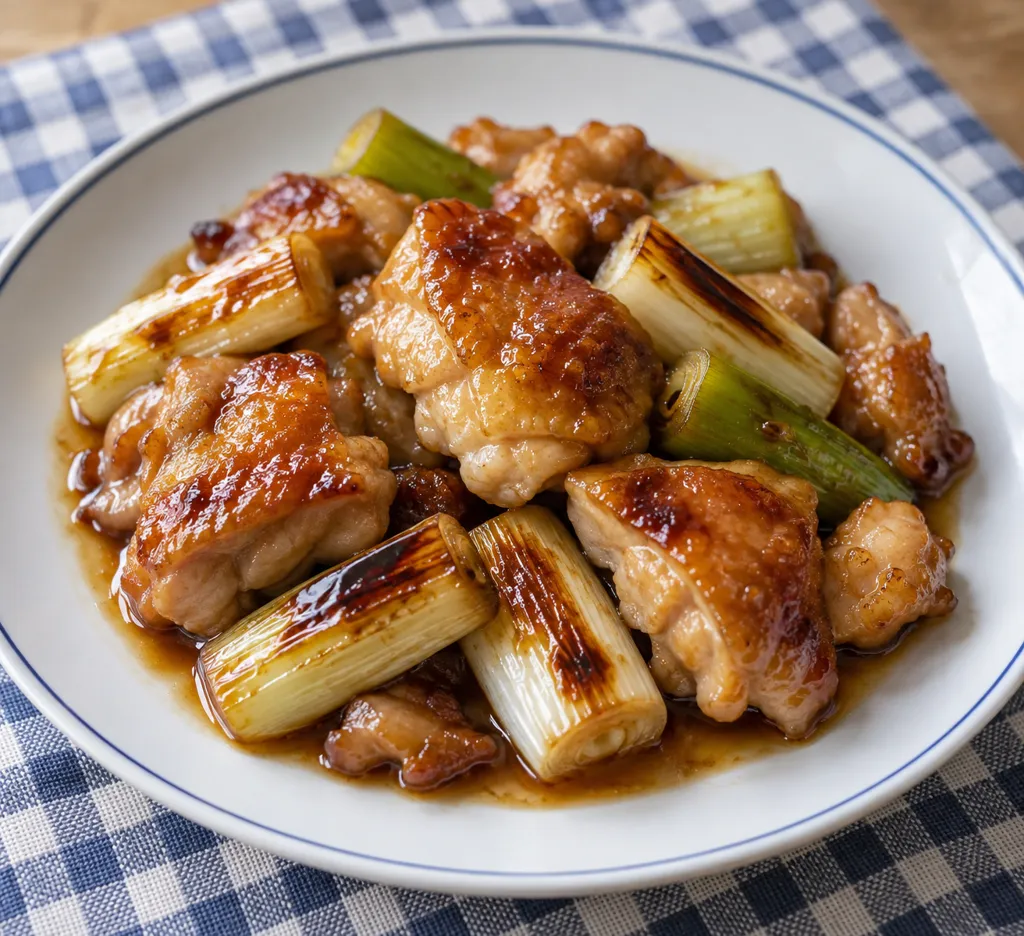鶏もも肉とねぎのレモン醤油焼きの完成イメージ