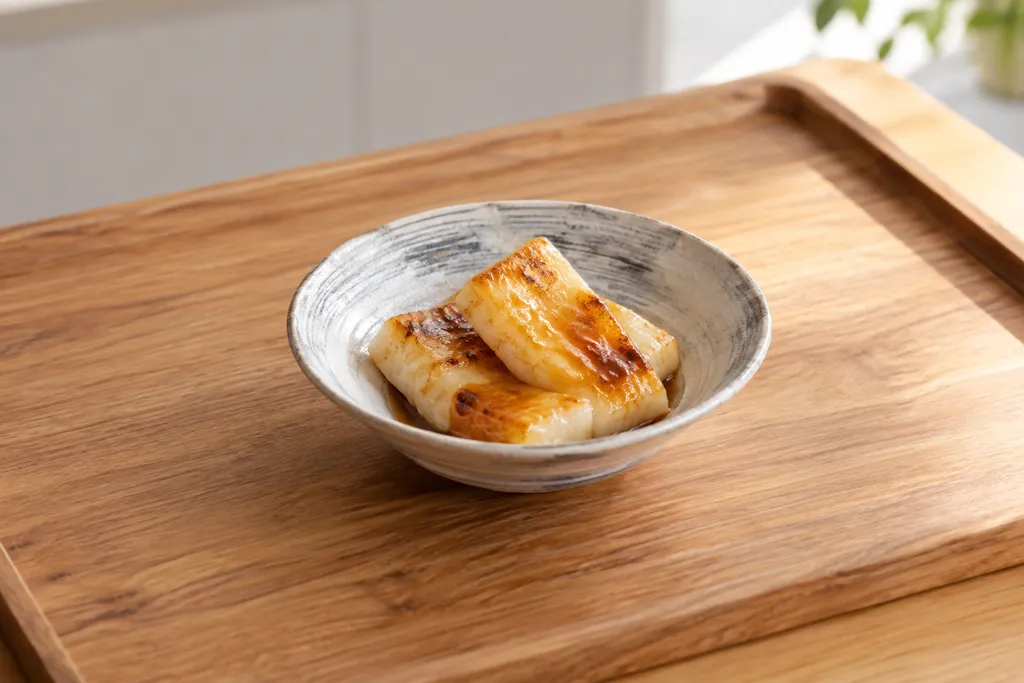 餅の砂糖醤油焼きの完成イメージ