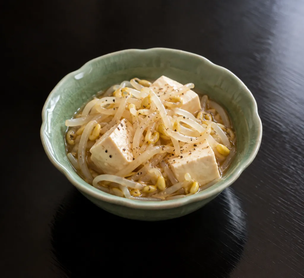 豆腐ともやしの中華煮の完成イメージ