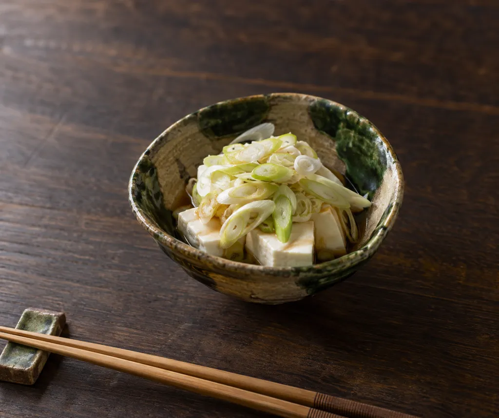 豆腐とねぎのサラダの完成イメージ