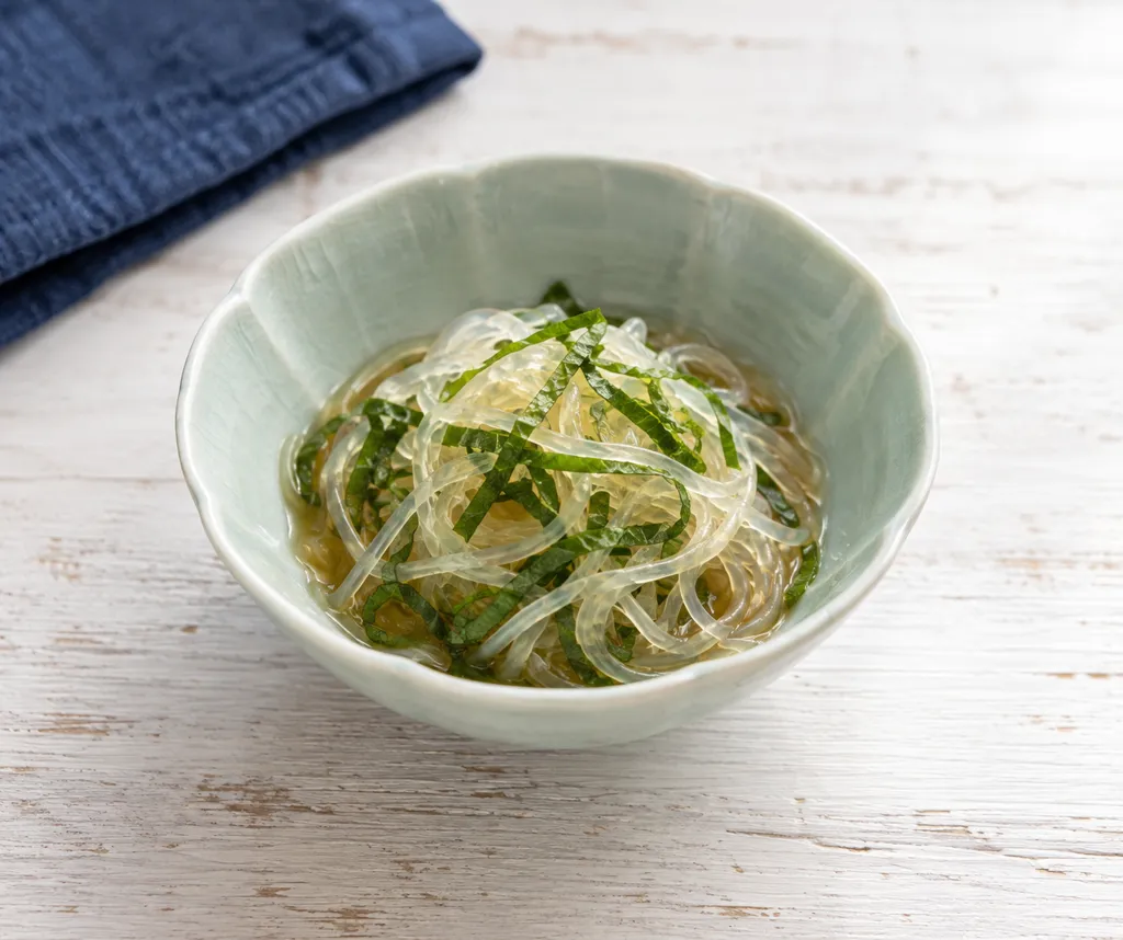 春雨と大葉の酢の物の完成イメージ
