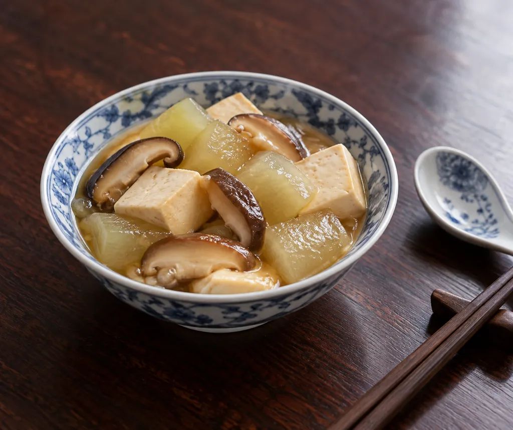 豆腐と冬瓜の中華煮の完成イメージ