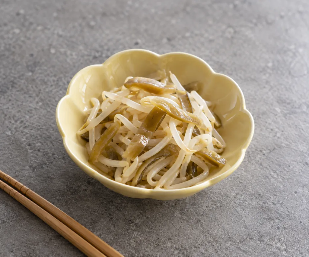 もやしとザーサイの中華和えの完成イメージ