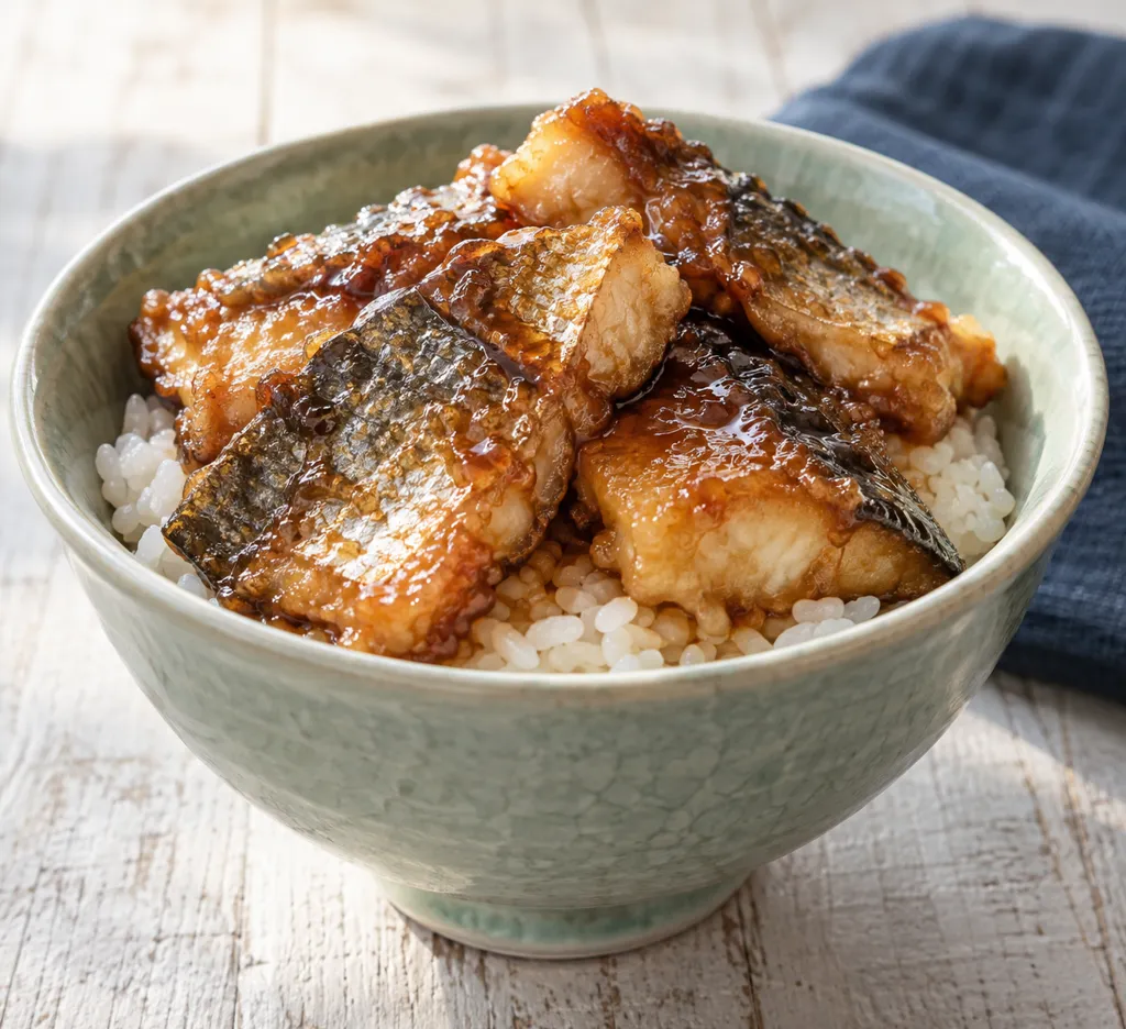 さわらの甘辛から揚げ丼の完成イメージ