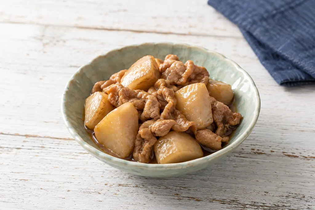 里芋と豚こま肉の甘辛煮の完成イメージ