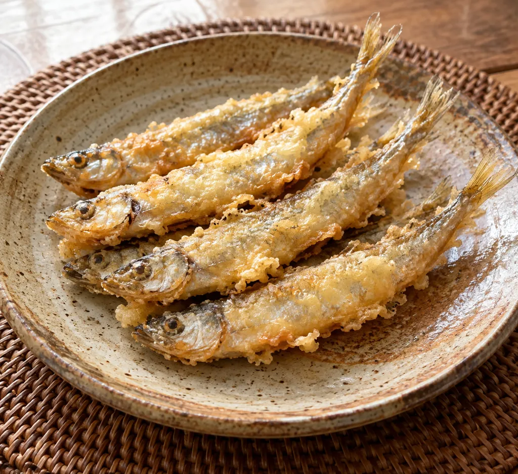 ししゃものだし衣揚げ焼きの完成イメージ