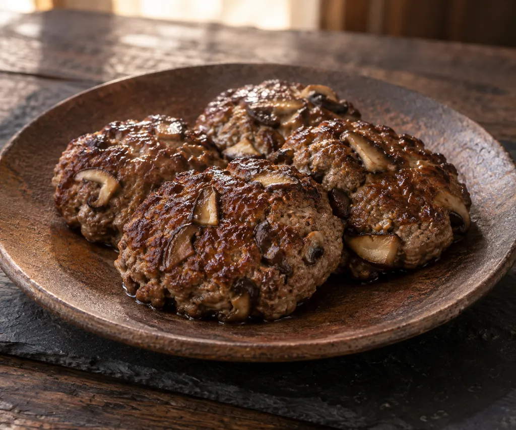 しいたけの牛つくね焼きの完成イメージ
