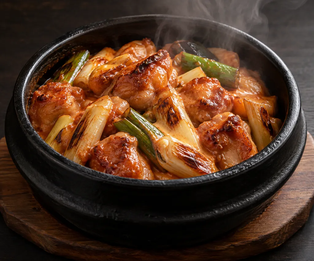 鶏もも肉とねぎの韓国マヨ鶏の完成イメージ
