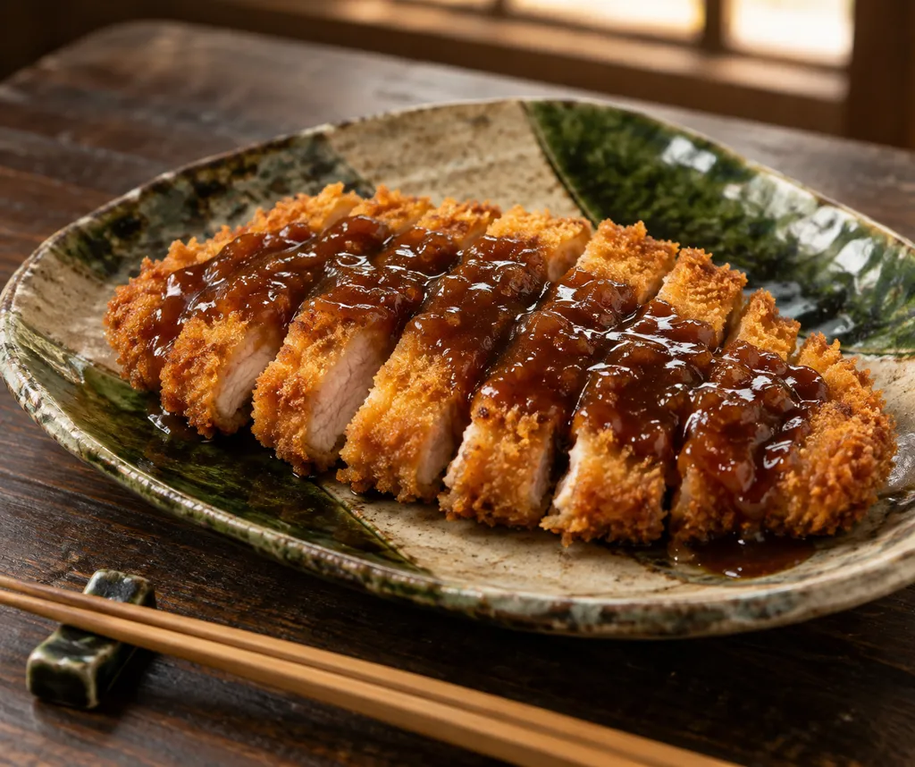 豚ロースと甘味噌だれのカツの完成イメージ