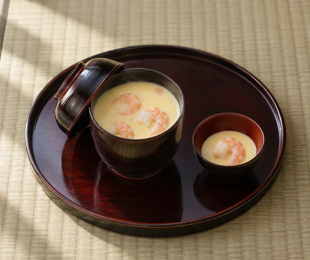 えびの茶碗蒸しの完成イメージ
