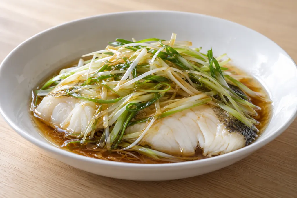 たらとねぎの中華酢醤油蒸しの完成イメージ