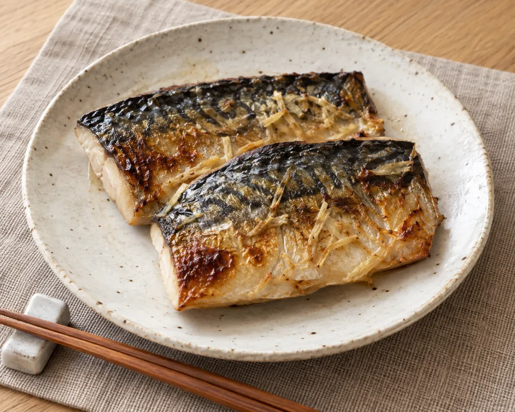 さばの塩焼きしょうが風味の完成イメージ