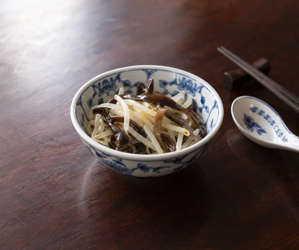もやしときくらげの中華和えの完成イメージ