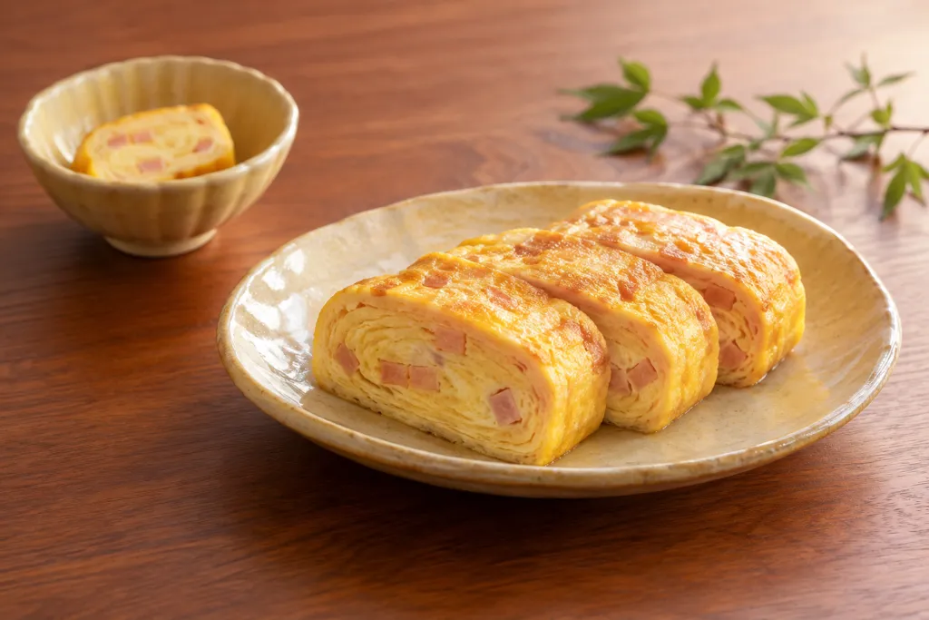 ハム入り厚焼き卵の完成イメージ