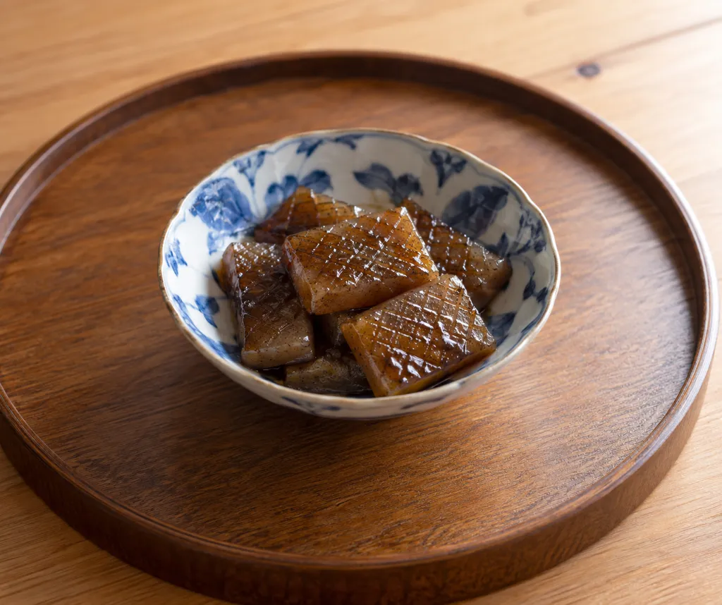 こんにゃくの甘醤油焼きの完成イメージ