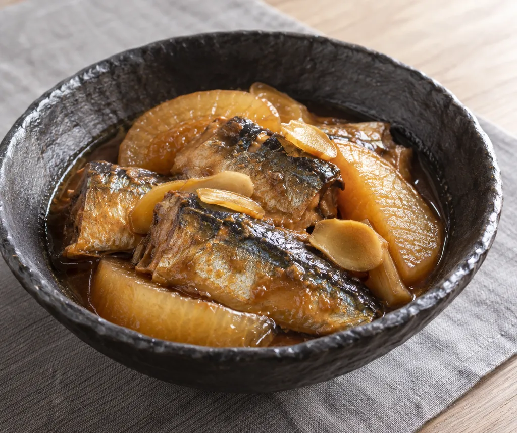 さんまと大根のしょうが味噌煮の完成イメージ