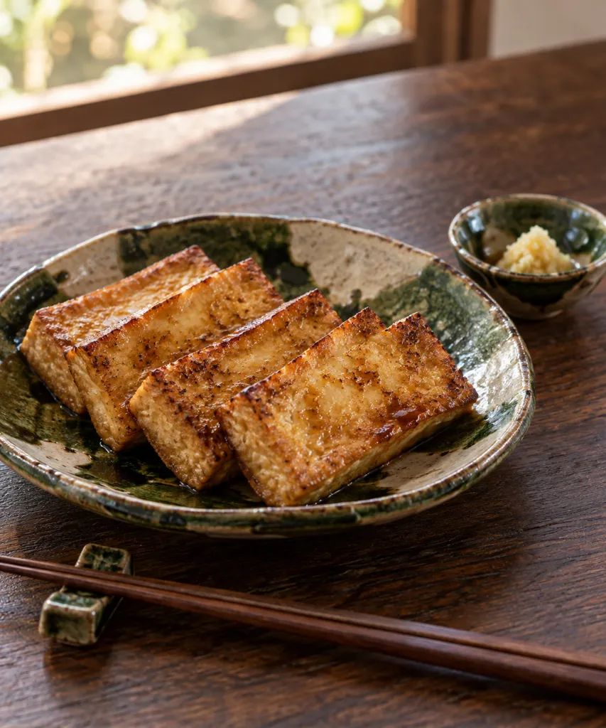 厚揚げのしょうが醤油焼きの完成イメージ