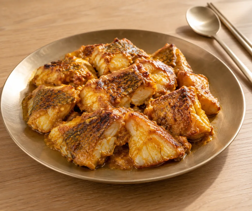 たいとヨーグルトのタンドリー風焼きの完成イメージ