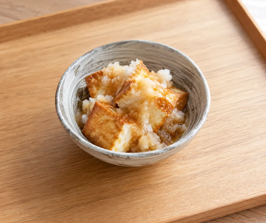 厚揚げと大根のしょうが焼きおろし和えの完成イメージ