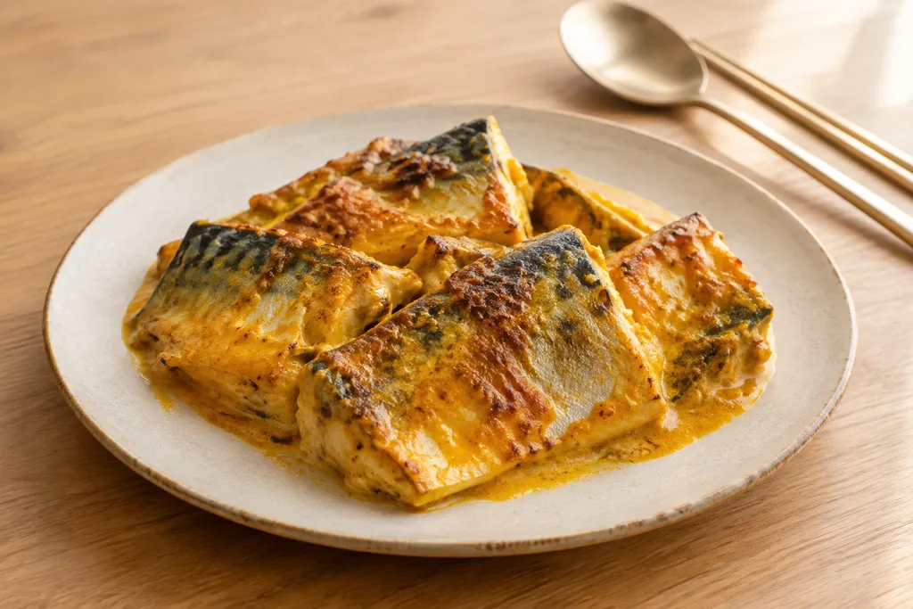 さばとヨーグルトのタンドリー風焼きの完成イメージ