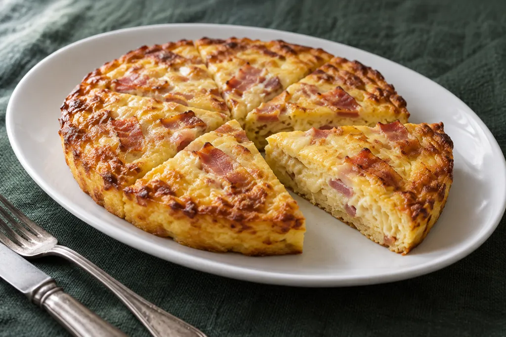 ベーコンのチーズキッシュの完成イメージ