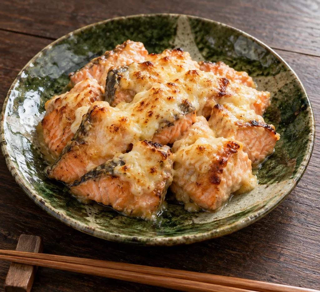 時短鮭の味噌チーズ焼きの完成イメージ