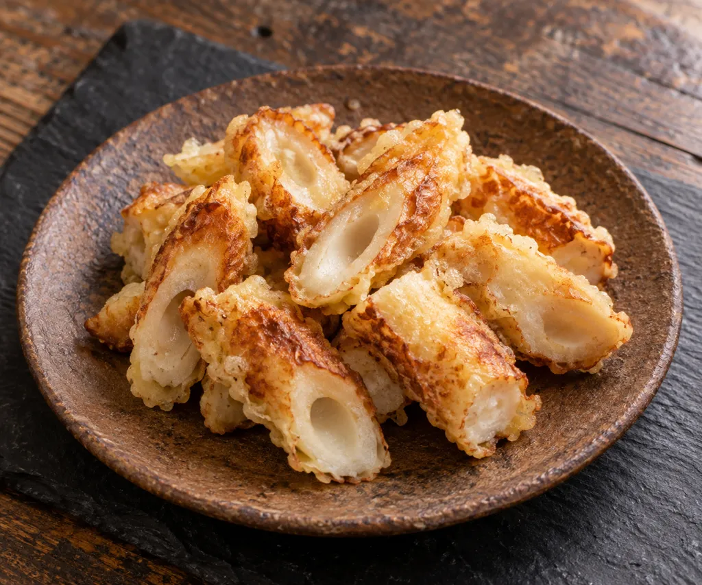 ちくわの薄衣揚げ焼きの完成イメージ