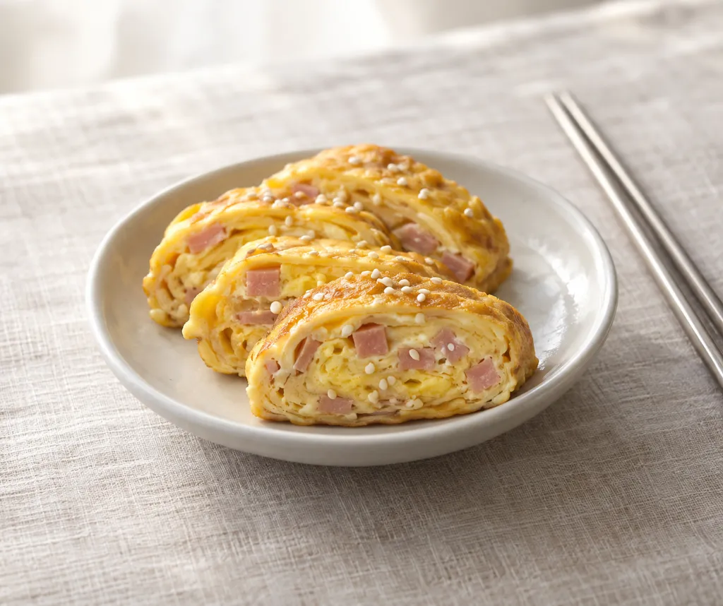 ハムの卵焼きの完成イメージ