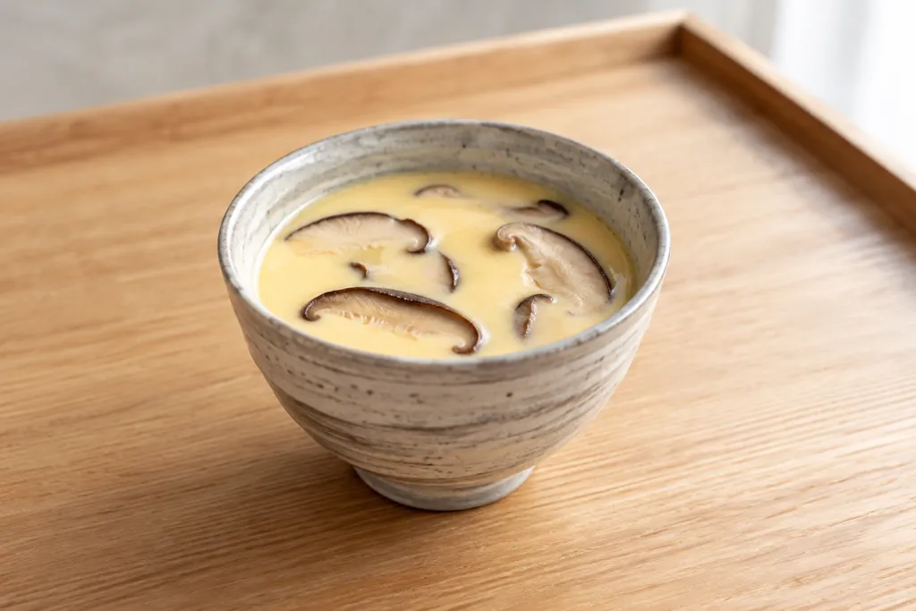 しいたけの冷やし茶碗蒸しの完成イメージ