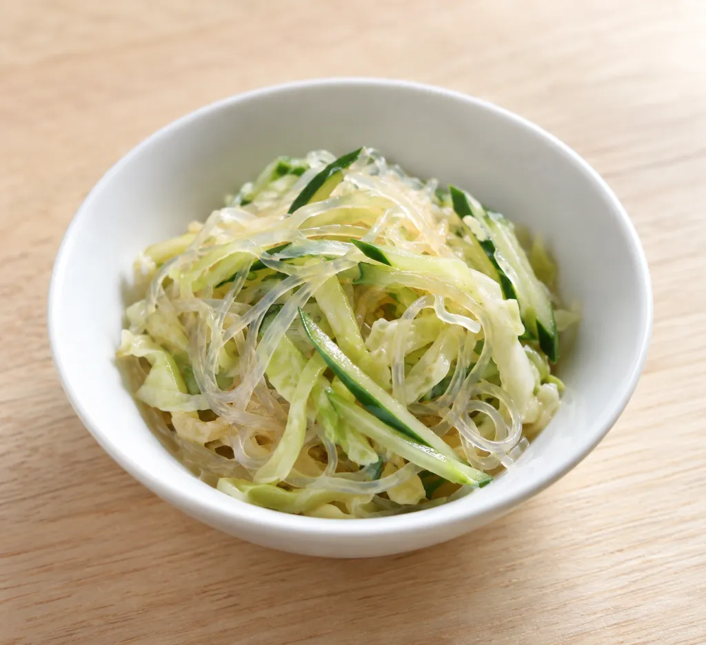 春雨とキャベツの中華サラダの完成イメージ