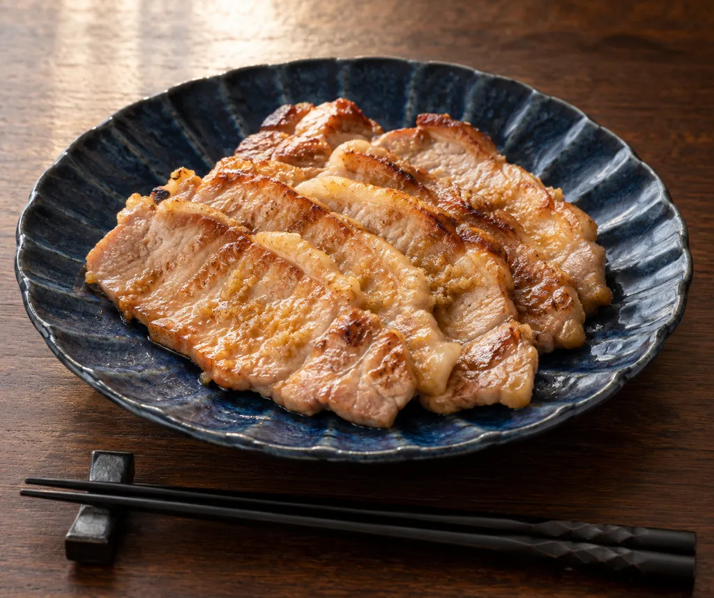 豚ロースの塩焼きしょうが風味の完成イメージ