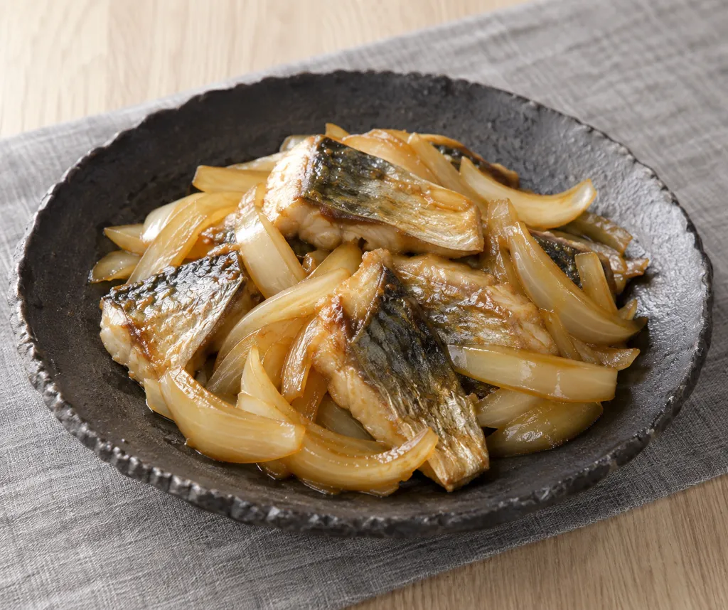あじと玉ねぎのさっぱり醤油炒めの完成イメージ