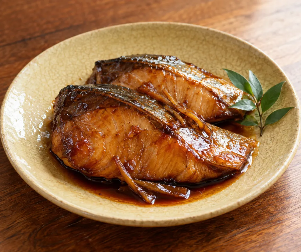 ぶりのしょうが照り焼きの完成イメージ