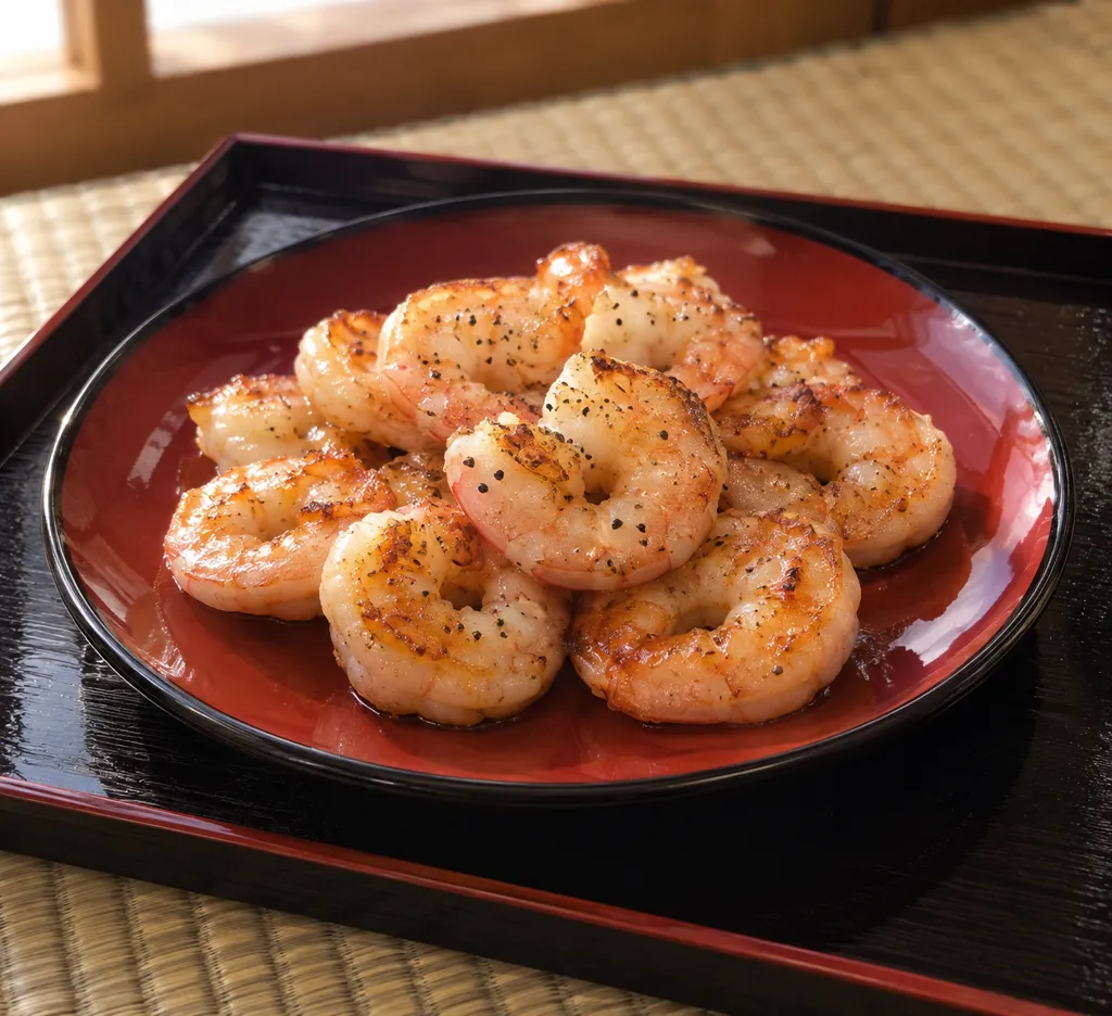 えびの塩こしょう焼きの完成イメージ